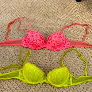 32 A PINK - DATE PUSH UP Bra
